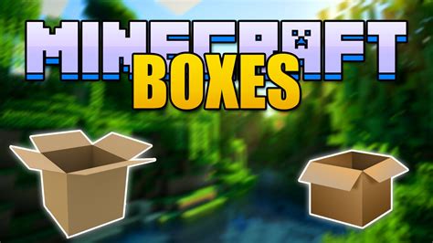 Minecraft cardboard boxes mod